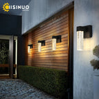 Crystal LED Outdoor Wall Light IP65 Waterproof Sconce for Balcony Garden