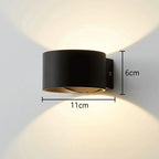 Modern Nordic Aluminum LED Wall Lamp for Living Room Bedroom Bedside Sconce