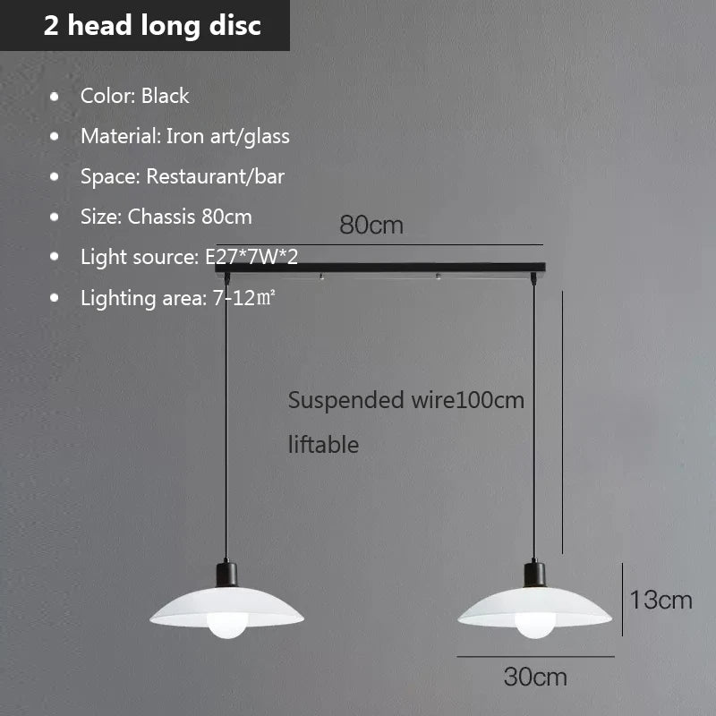 LED Pendant Chandelier Modern Minimalist Living Bedroom Lighting