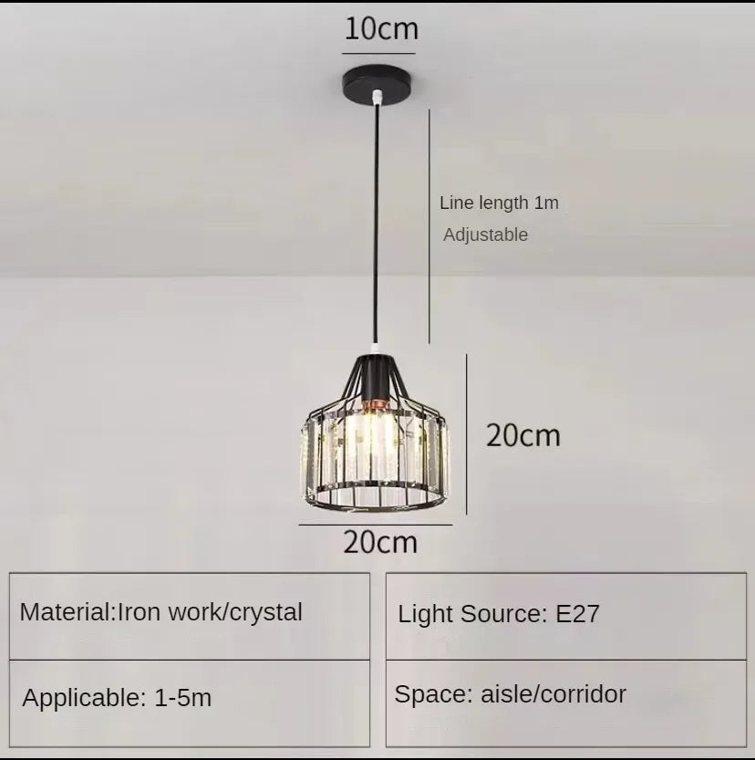 Modern Nordic Glass Chandelier for Kitchen Island Dining Room Lighting Fixtures