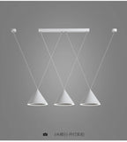 Modern Black & White Pendant Lamps for Kitchen, Living, Dining Room, Bar - LED Hanging Fixture