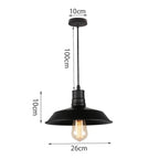 Loft Pendant Light Industrial Hanging Lamp Nordic Retro Home Decor E27