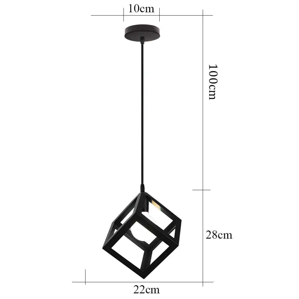 Retro Industrial Brass Pendant Chandelier for Living Room