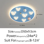 Cloud Shape Ceiling Lights Pink Blue 50CM - Indoor Decorative Ceiling Lamps