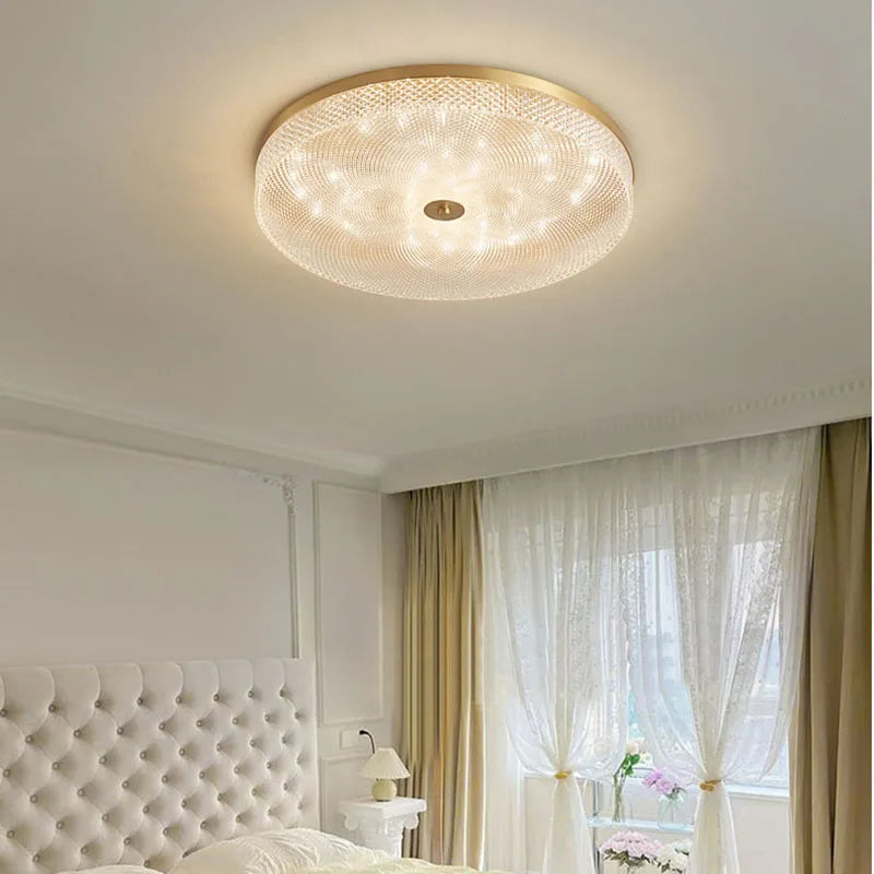 Round Acrylic Ceiling Lamp: Modern Light Luxury for Bedroom & Living Room