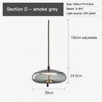 BROKIS Knot Glass Pendant Chandelier Luminaria Deco Bedside Lamp