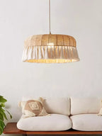 Hemp Rope Ceiling Chandelier: Japanese-Inspired Twine Pendant Lights for Home Decor