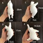 Bear LED Ceiling Chandelier: Cute PVC Ball Lampshade for Children's Room Decor