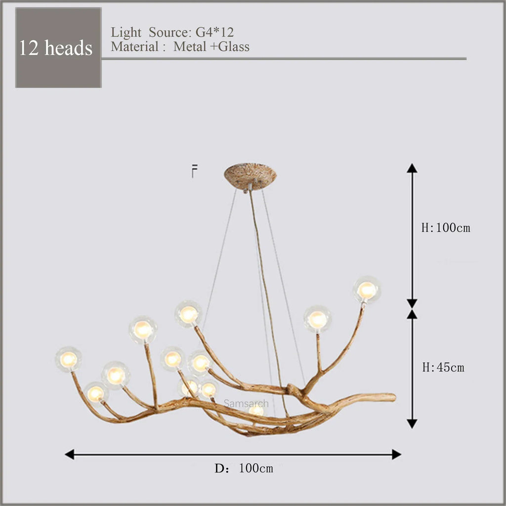 Nordic Branches Chandelier for Restaurant and Living Room