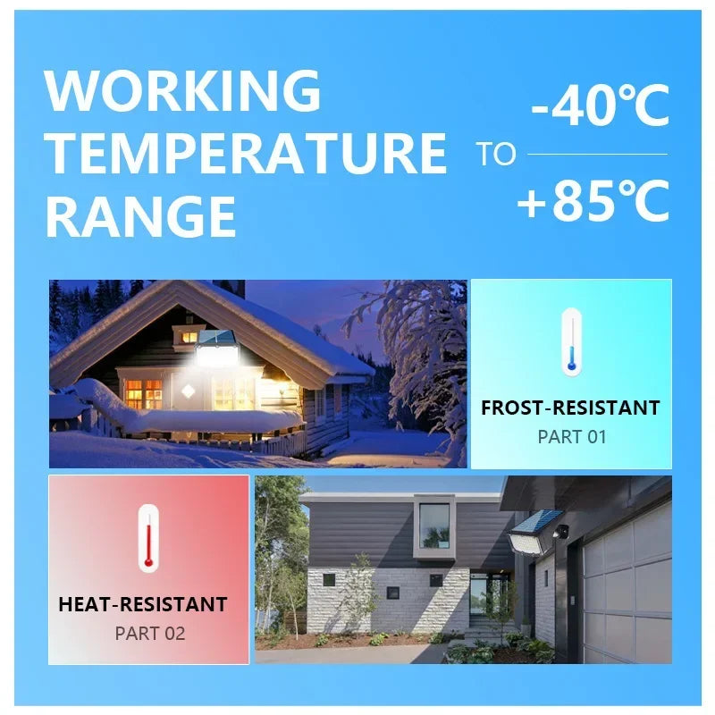 Solar Powered 53LED Spotlight: Adjustable, Waterproof Outdoor Landscape Wall Light