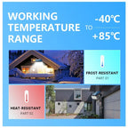 Solar Spotlight 53LED In-Ground Waterproof Landscape Wall Light - Set of 4