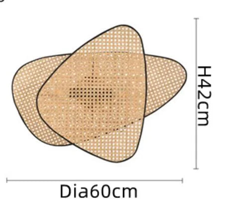 Nordic Bamboo Leaf Chandelier for Living Room and Kitchen