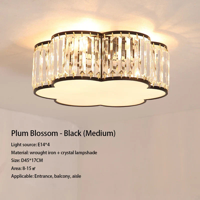 Luxury Crystal Ceiling Lights LED Chandeliers for Living Room Bedroom Lighting