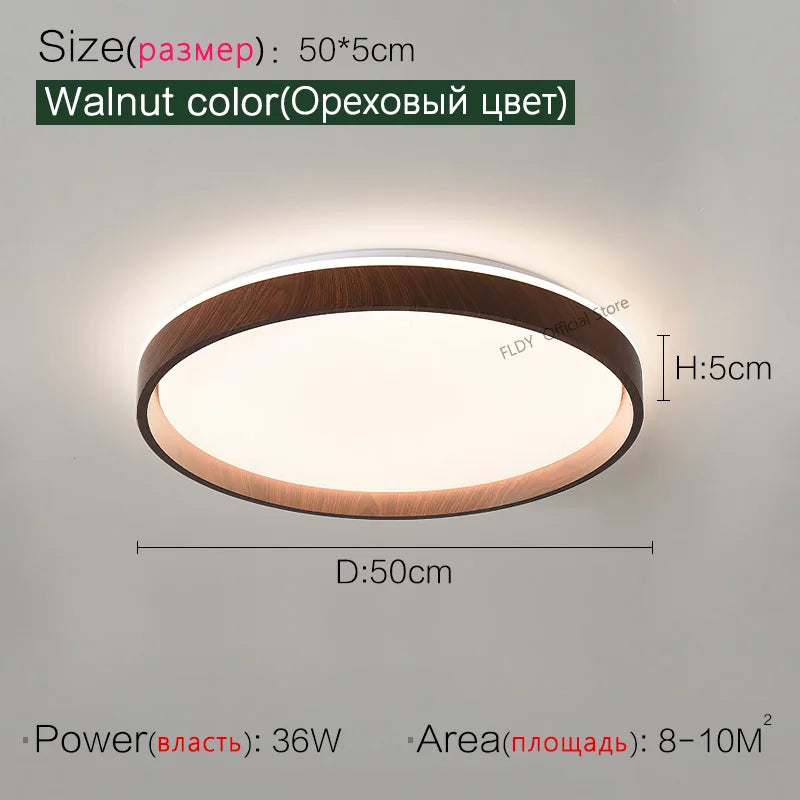 LED Ceiling Lamp: Simple Modern Round Study Bedroom Balcony Light