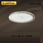 Crystal Round Ceiling Lamp Elegant LED Lighting for Bedroom & Living Room