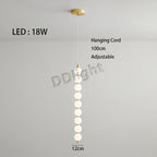 Modern LED Copper Ceiling Chandelier White Ball Pendant Light Fixtures