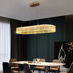 Modern Crystal LED Chandelier for Living Dining Room Decor
