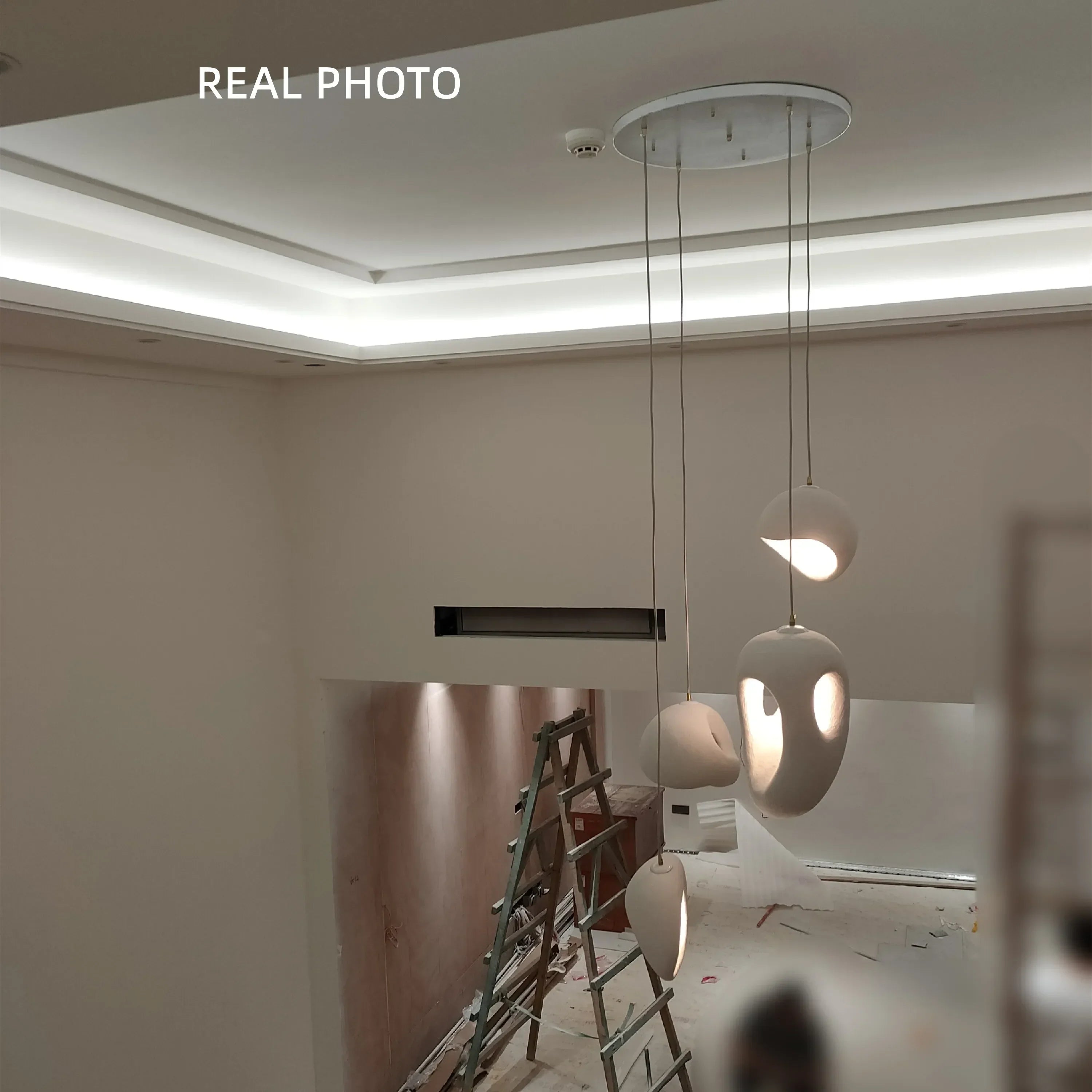 Nordic Wabi-sabi Pendant Lights for Irregular Living Room Chandelier