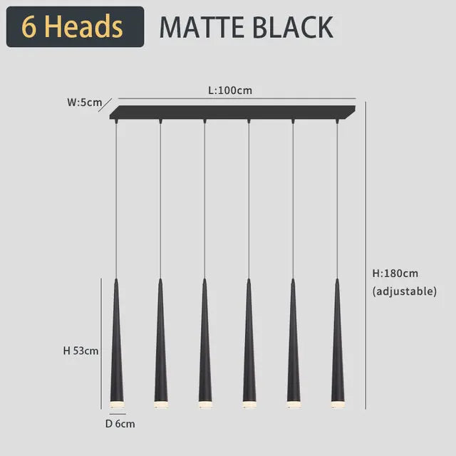 Modern Black LED Ceiling Chandelier for Stylish Staircase and Living Room Lighting