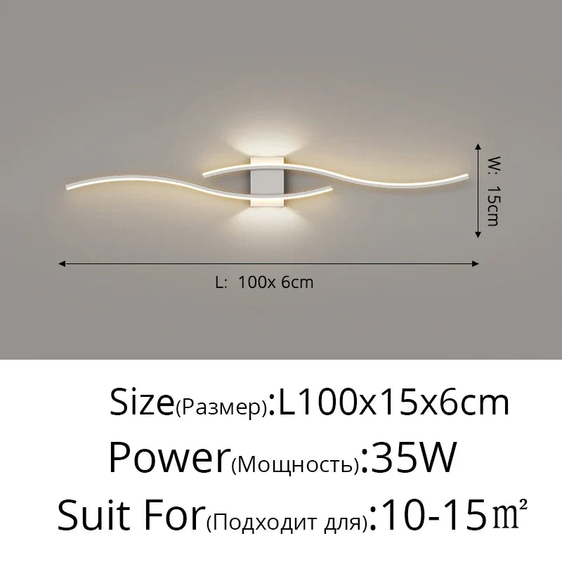 Modern LED Wall Lamp for Bedroom Closets Indoor Lighting Wall Decor