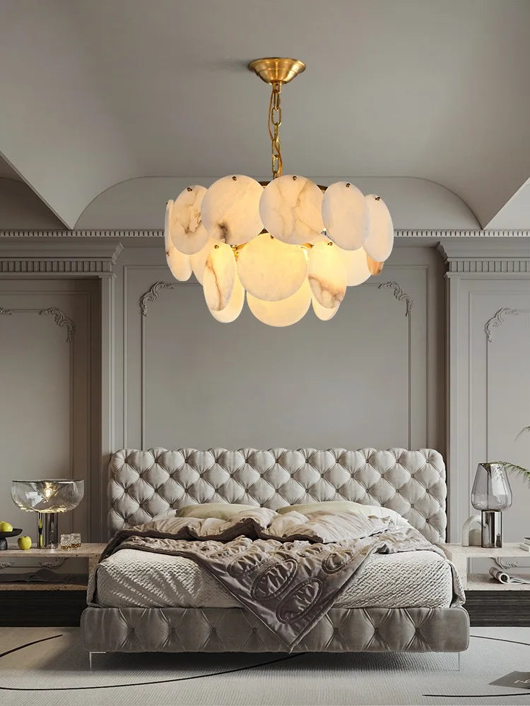 Marble Design Modern Chandelier for Living Room Bedroom Dining Ceiling Light