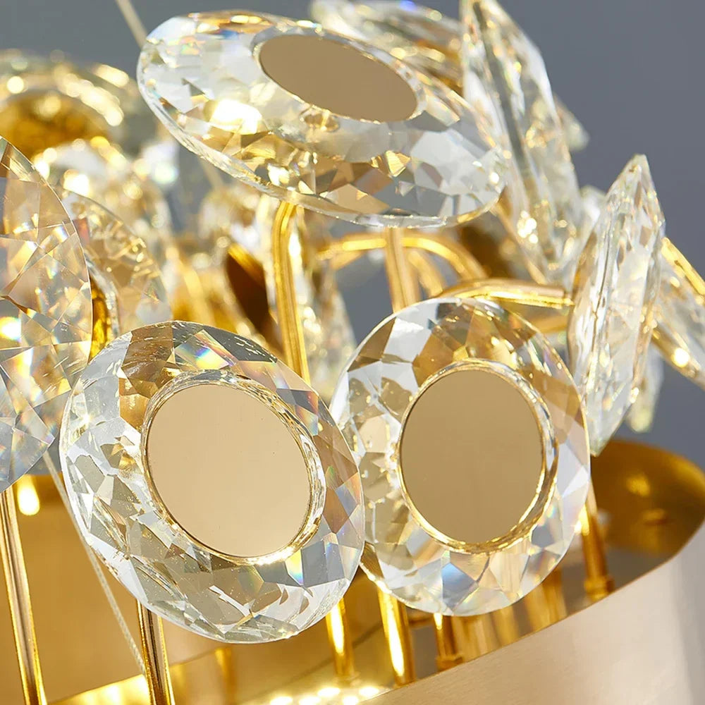 Crystal Pendant Chandelier: Modern Luxury for Living Room, Kitchen Island, Indoor Lighting