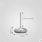 Glass LED Chandeliers for Living Room Bedroom Kitchen Pendant Lamp