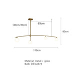 Glass Ball Pendant Chandelier: Stylish LED Hanging Lights for Dining Room, Kitchen, & Bar.