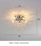 Dandelion Chandelier LED Pendant Lamp for Dining Room Bedroom Shops