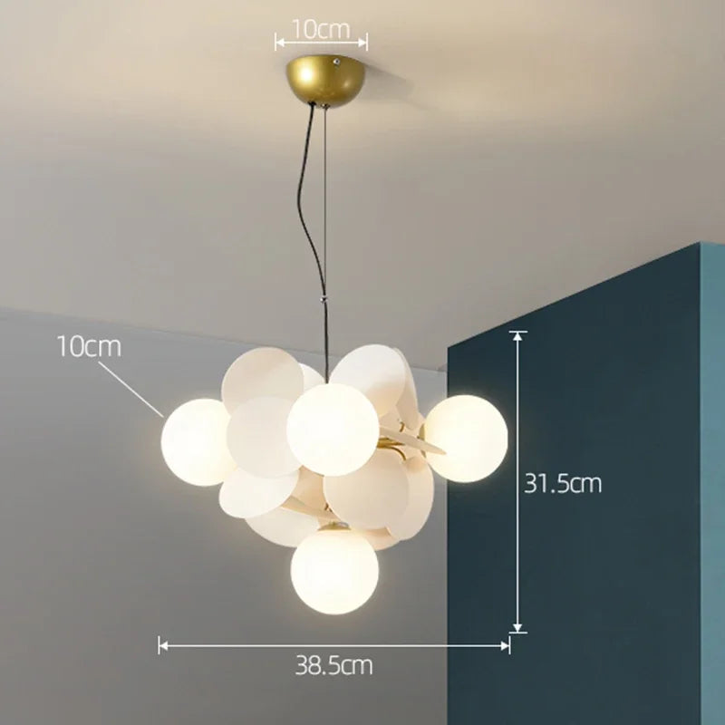 Branch Chandelier: Modern Colorful LED Ceiling Light for Bedroom and Living Room