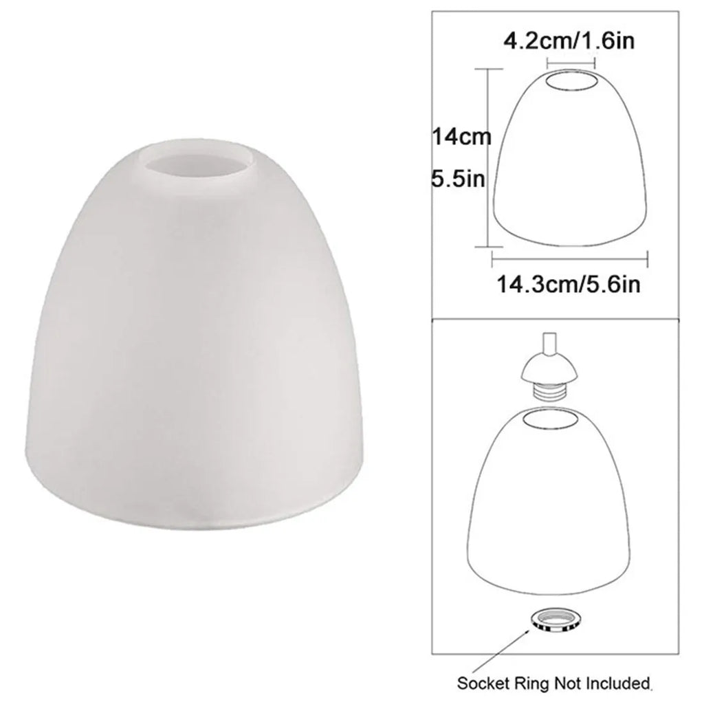 Frosted Glass Shade for E27 E26 Ceiling Fan Wall Light Pendant Lamp