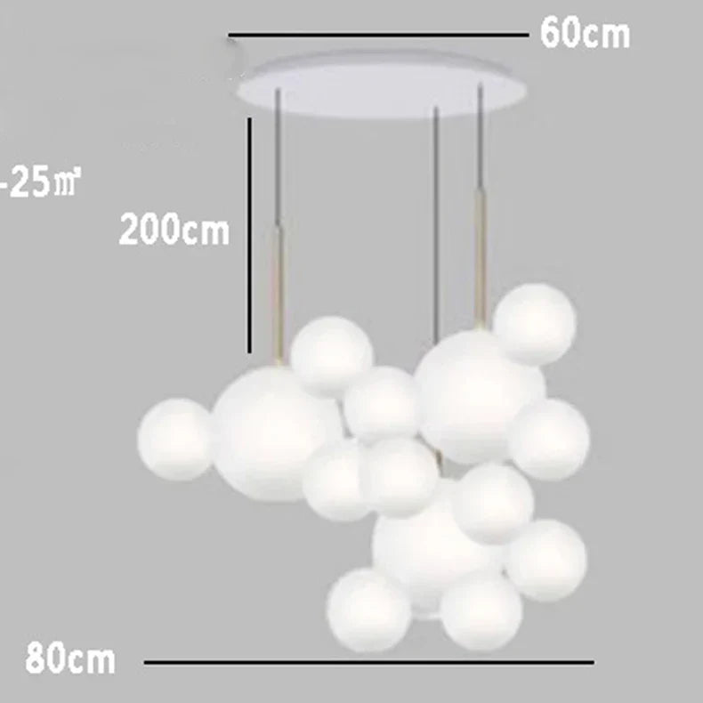 Nordic Home Decoration Stair Chandelier Living Dining Room Pendant Ceiling Light Indoor Lighting Afralia™