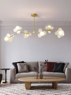 Modern Glass Ball Chandelier for Kids Room, Living Room Decor