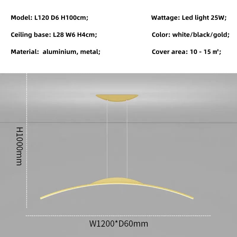 Modern Nordic LED Chandelier for Dining Room, Office, and Living Room