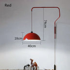 Nordic Long Arm Pendant Light for Kitchen Island, Bedroom, and Indoor Wall - Afralia™