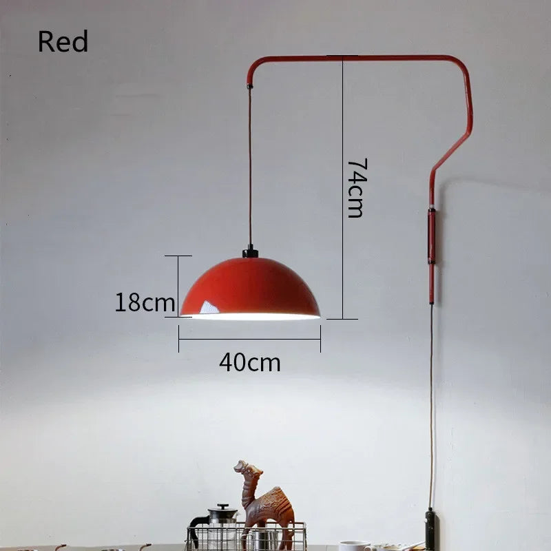 Nordic Long Arm Pendant Light for Kitchen Island, Bedroom, and Indoor Wall - Afralia™