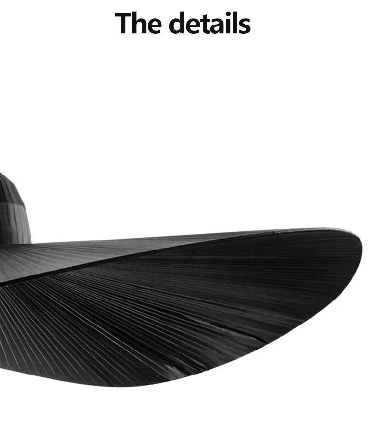 Designer Fabric Hat Chandelier, White & Black LED Pendant Lamp for Living Room