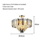 Crystal LED Ceiling Chandelier | Modern Luxury Lustres Pendant Light Fixture
