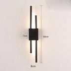 Art Deco Gold LED Wall Sconce with Marble Accent - Modern Bedroom & Living Room Lighting