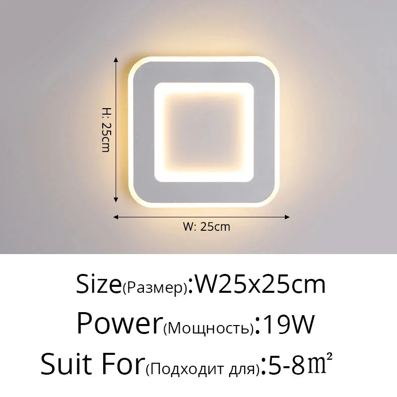 Modern Touch Sensor LED Wall Lamps for Indoor Lighting