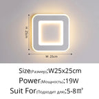 Modern Touch Sensor LED Wall Lamps for Indoor Lighting