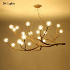 Nordic Branch Chandelier Modern Magic Bean Molecular Bedroom Lighting