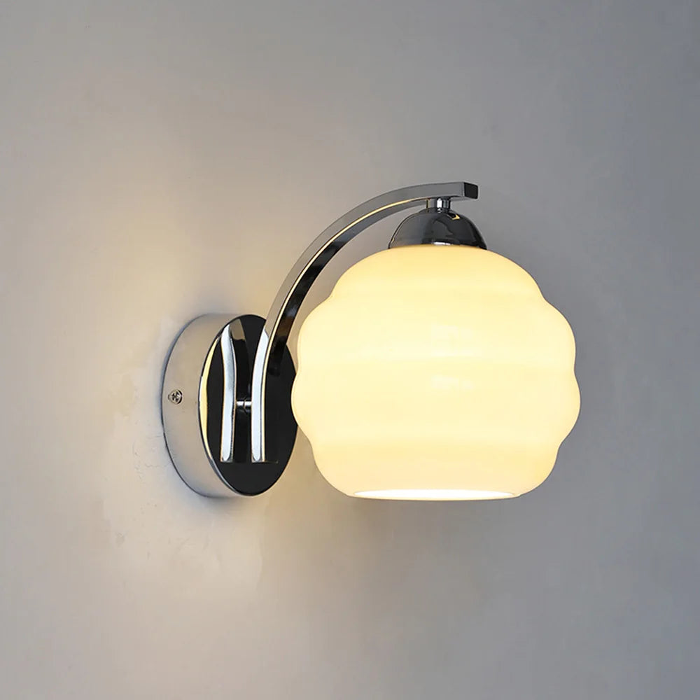 Glass Wall Lamp: Modern Aisle & Bedroom Wall Lights with Nordic Design
