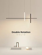 Dimmable LED Pendant Lights: Modern Minimalist Chandelier for Kitchen, Office, Dining Room