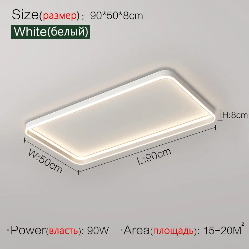 Bedroom Lamp Ceiling Lights Modern Minimalist Master Bedroom Warm LED Lighting