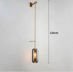 Glass Wall Art Light: Modern Loft Style Decor for Living Room, Bathroom, Dining Room