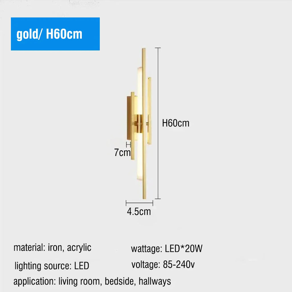 Afralia LED Long Liner Wall Light Fixture for Living Room Dining Room Staircase Sconces