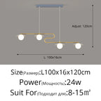 LED Dining Room Chandelier - Dimmable Ceiling Lighting Fixture