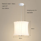 Tatami Fabric Shade LED Pendant Lights for Living Dining Bedroom