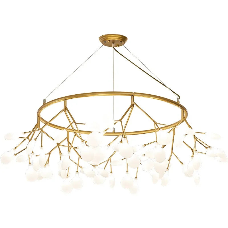 2024 Nordic Firefly LED Chandelier - Ideal for Living Room, Bedroom, Dining Room